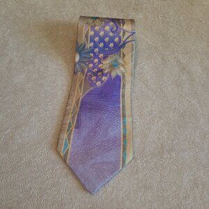 Vintage Vitaliano Pancaldi 100% Silk Handmade Neck Tie Made In Italy